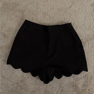 English Factory Black Scalloped Shorts - Small